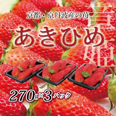 ≪数量限定≫大きさ満足!甘さ抜群!京都・丹波高原で育ったいちご「あきひめ」