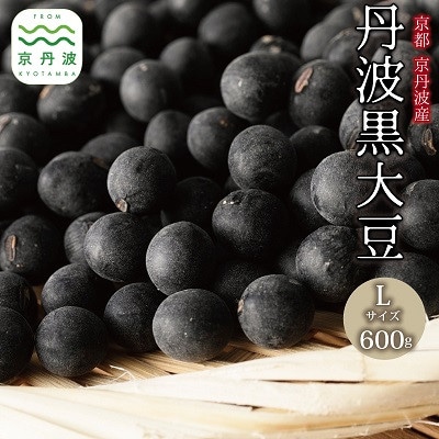 京丹波町産 丹波黒大豆 Lサイズ 600g(300g×2袋) 生豆