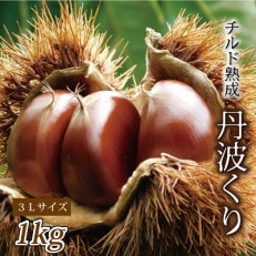 チルド熟成 丹波栗3L 1kg (京都京丹波町産 丹波栗)