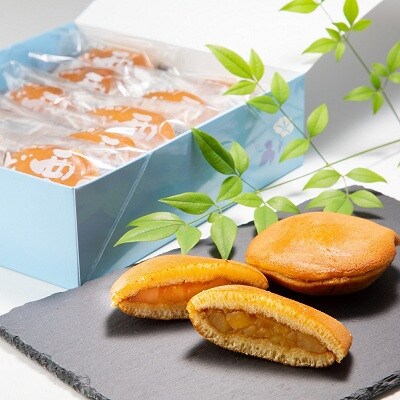 京丹波の老舗和菓子店特製　栗どら焼き12個入り
