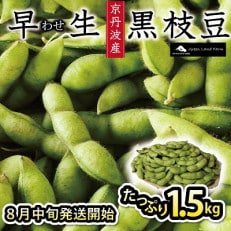 早生 黒枝豆(さや) 1.5kg(300g&times;5袋)