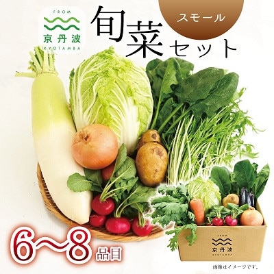 【毎月定期便】京丹波 旬菜セット スモール 6～8品目全3回