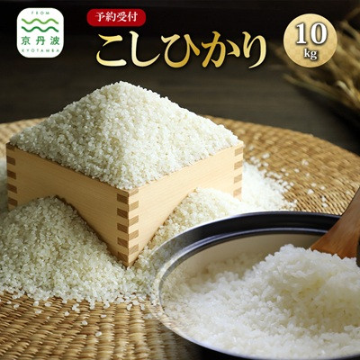 【発送月固定定期便】《 予約受付 》2026年10月発送開始 こしひかり 京丹波町産 10kg全3回
