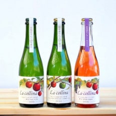 【丘の上ファーム原農園】シードル「ラ・コリーナ」ハーフボトル3本飲み比べセット | ふるさと納税のお礼品