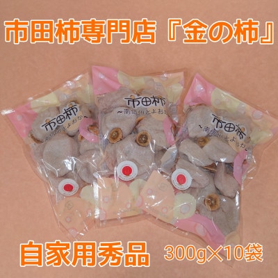 【先行受付】【市田柿専門店　金の柿】市田柿　自家用300g×10袋