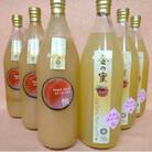 【金の蜜】アグリスタくましろの果実飲み比べジュース6本セット(桃3本、シナノスイート3本)