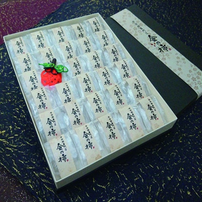 【先行受付】【市田柿専門店　金の柿】黒箱「特秀品」2Lサイズ30個入り 2箱セット