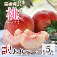 訳あり【南信州産】桃 あかつき 約5kg(10～18玉)【7月下旬～8月上旬発送予定】