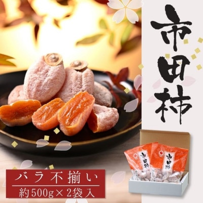 不揃い【南信州産】市田柿  約1kg(約500g×2袋)