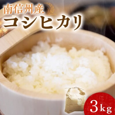 令和7年度産　南信州産　精米　コシヒカリ　約3kg