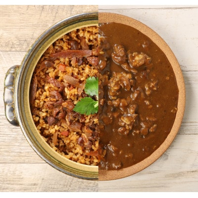 たまご屋さんのかしわ飯とやわらか親鶏カレー(合計5P)