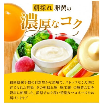 たまご屋さんの濃厚マヨネーズ2本　野上養鶏場　味宝卵