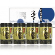 一番摘み有明海苔(8切80枚×4本　計320枚)　有明海柳川産　海苔詰合せ「自慢の味海苔」