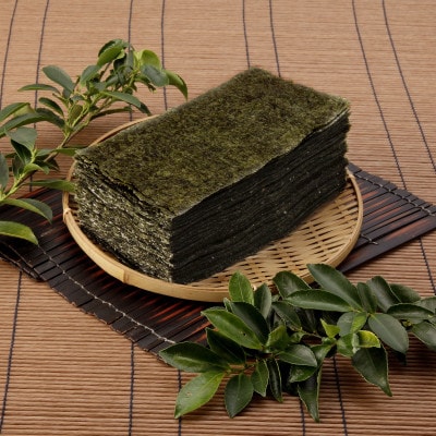 一番摘み有明海苔(10切80枚×4本　計320枚)　福岡有明海産　海苔詰合せ「自慢の味海苔」