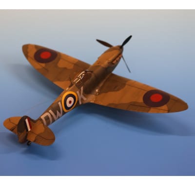 イギリス空軍の主力戦闘機　スピットファイアMk.1(スケールモデル完成品)
