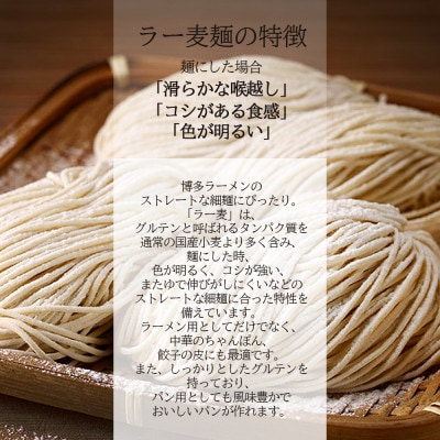 ラーメン専用小麦粉【ラー麦】合計5.4kg(鞍手町)
