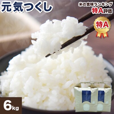 【福岡県産米】元気つくし 3kg×2袋