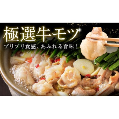 博多牛もつ鍋 10人前 醤油味 お手軽セット(もつ・スープ付き) 「2人前×5回分」(鞍手町)