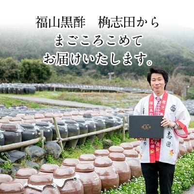 十年熟成 玄米黒酢 桷志田宝セット合計2L【福山黒酢】　P-109 