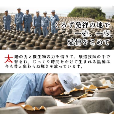 坂元のくろず、天寿りんご黒酢(各2本・計4本セット)【坂元のくろず】　D-021 