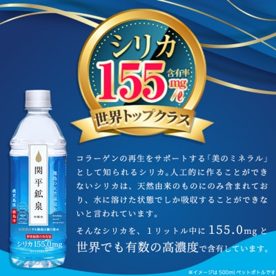 　<通常便>関平鉱泉水500mlペットボトル(計24本)【関平鉱泉所】A-031