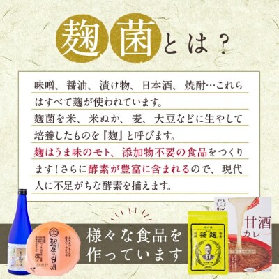 甘酒飲み比べセット<飲む甘酒・食べる甘酒>【河内菌本舗】A2-024