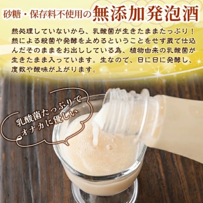 生きた乳酸菌が入った生の美味しさ「源一郎さんの生マッコリ」900ml【河内菌本舗】A1-013