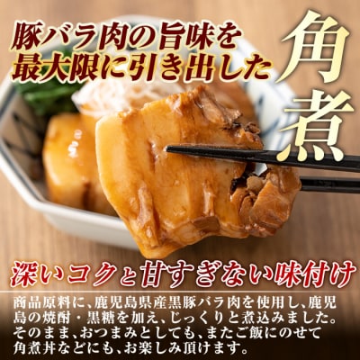 《通常便》鹿児島黒豚 角煮セット <280g×3食> 計840g【富士食品】A-182 