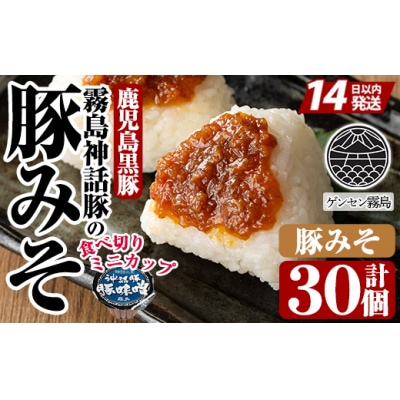 霧島神話豚の豚みそ!(豚味噌30個)【富士食品】　Z6-012-B 