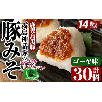 霧島神話豚の豚みそ!(ゴーヤ味30個)【富士食品】　Z6-012-G