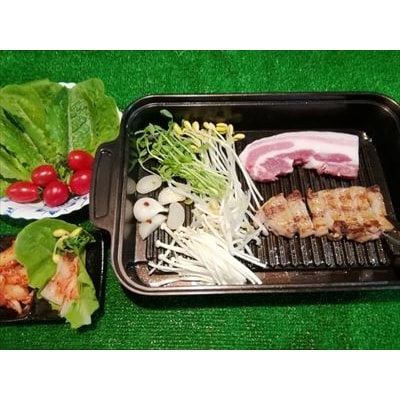 <年内発送>サムギョプサル用鹿児島黒豚バラ肉(合計1kg)【米平バークシャ】　A0-357