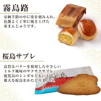 薩摩維新伝(小)かるかん・饅頭などスイーツ詰め合わせ(計23個)【森三】　A5-017 