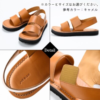 レザーサンダル「ラスタマン」(レッド・28.0cm)【ヒラキヒミ。】　K-102-F-280