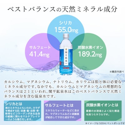 <定期便・全3回>関平鉱泉水2Lペットボトル×10本ずつ(計30本)【関平鉱泉所】K-187