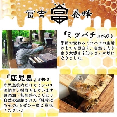 霧島産れんげ蜜(300g) 純粋ハチミツ 100%天然【冨吉養蜂】K-203-A