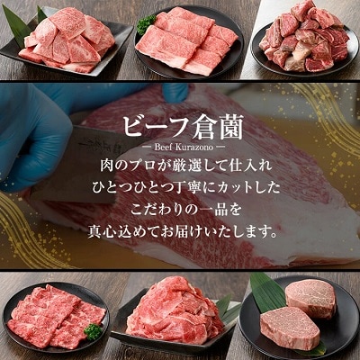 【訳あり・不揃い】黒毛和牛ロース切り落とし焼肉(500g)【ビーフ倉薗】】K-321