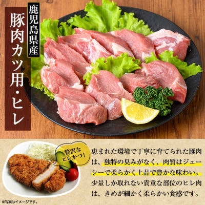 鹿児島県産 豚肉ロースカツ・ヒレカツ用(合計20枚セット)【TRINITY】K-310