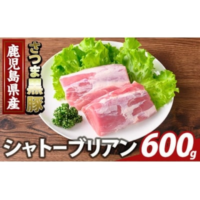 鹿児島県産さつま黒豚 シャトーブリアン(計600g)【ふるさと産直バザール】K-485-B 
