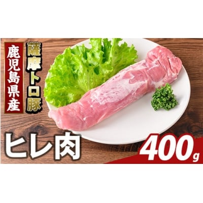 鹿児島県産 薩摩トロ豚 ヒレ肉(計400g)【ふるさと産直バザール】K-486-A 