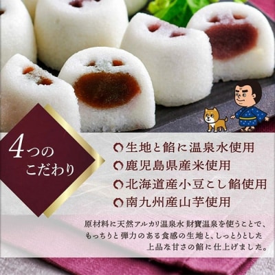温泉かるかんまんじゅう(8個入り×3箱)計24個【財宝】　 K-593-C