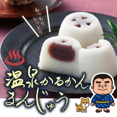 温泉かるかんまんじゅう(8個入り×2箱)計16個【財宝】　 K-593-B