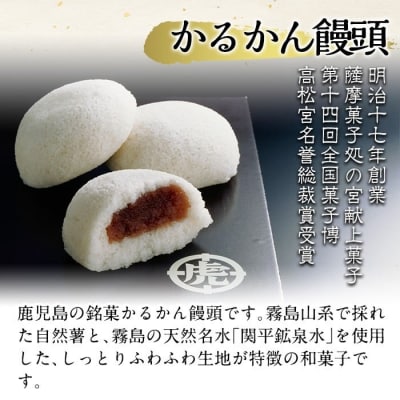 鹿児島の銘菓かるかん饅頭(餡入り) 計10個【徳重製菓とらや】A-196-A