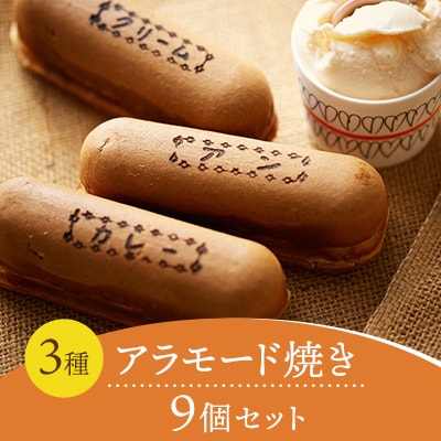 アラモード焼　3種類9個セット