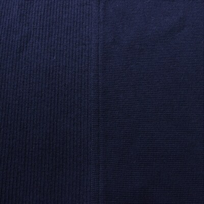 コットンミラノリブ半袖Tシャツ(メンズ)ネイビー・XL