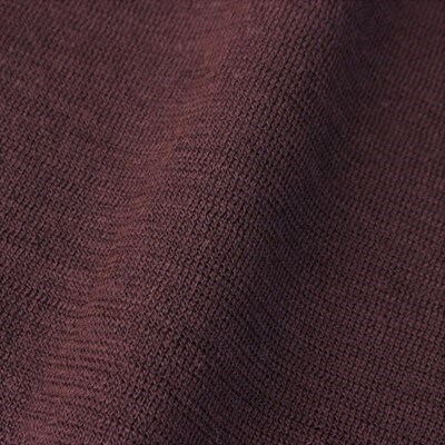 【メンズ】シェットランドウールブレンド スプリットネックセーター(ブラウン)XL 五泉ニット