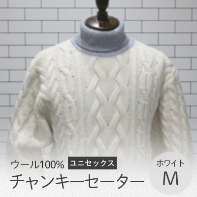 チャンキーセーター  ホワイト・M