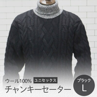 チャンキーセーター  ブラック・L