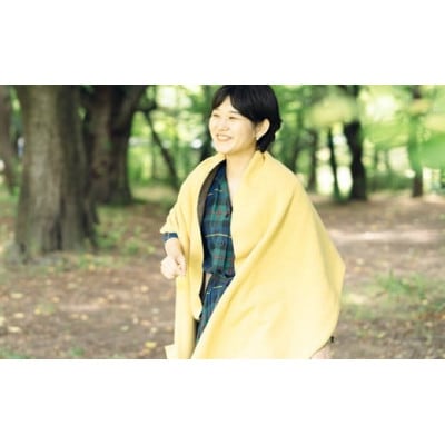 「CLEMATIS」接結カラフルストール　たたきポケット(イエロー)