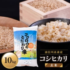【南信州高森産】2024年産新米コシヒカリ玄米10kg