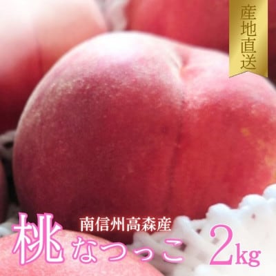 【南信州高森産】旬の桃 なつっこ 2kg「2025年8月上旬より順次発送」